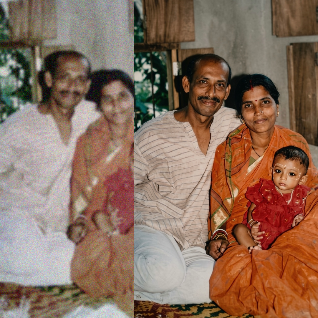 India's Best old family photo restored using AI